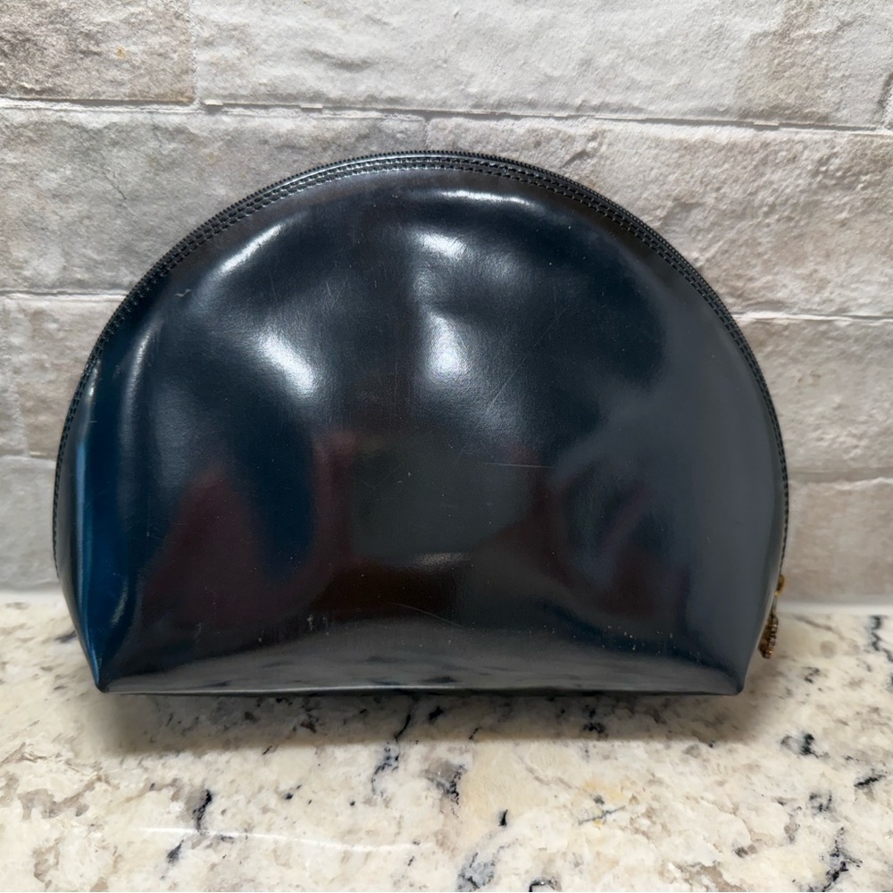 Loewe EUC Rare Vintage Patent Leather Half-Moon Pouch/Clutch